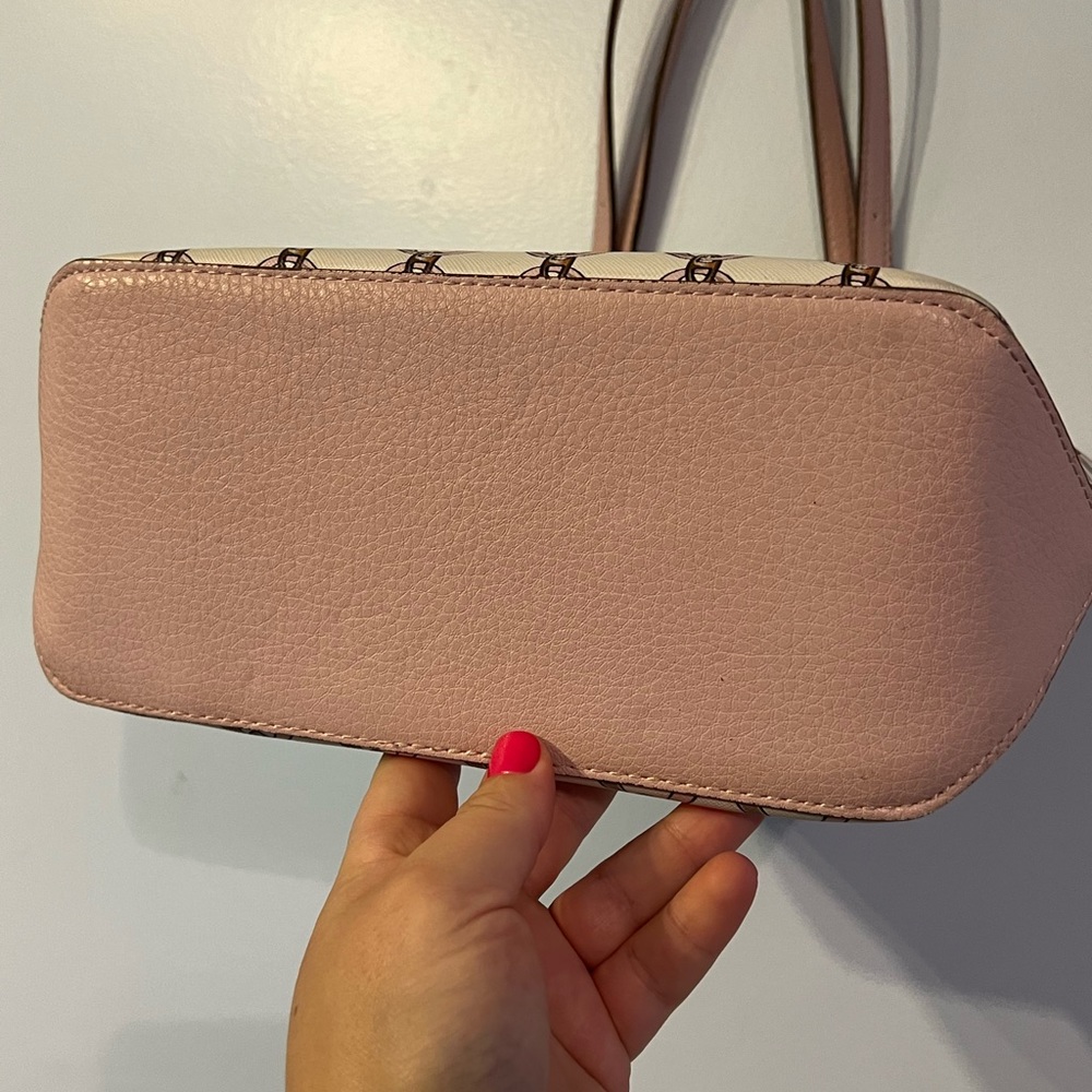 Anne Klein tote bag purse pink white gold clean - Picture 5 of 13
